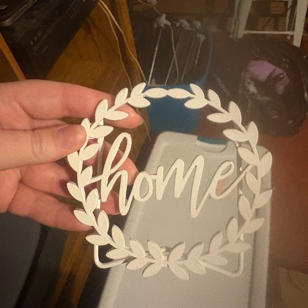 White Home Wreath Decor